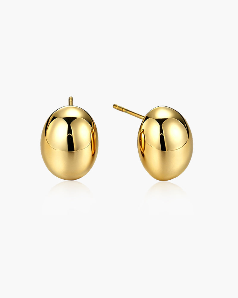 925 Sterling Silver with Gold Plating Earrings for Women, Stud Earrings, SA SILVERAGE