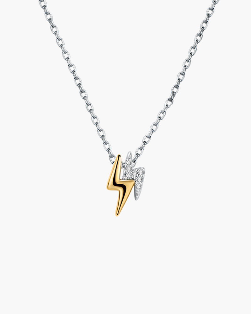 925 Sterling Silver with 18K Gold Plating Necklace for Women, Pendant Necklace, SA SILVERAGE