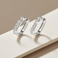 SA SILVERAGE Gold-Plated CZ Hoop Earrings - Trendy Huggies, Everyday Wear Accessory, Ideal for Back-to-School Day 1 - gold