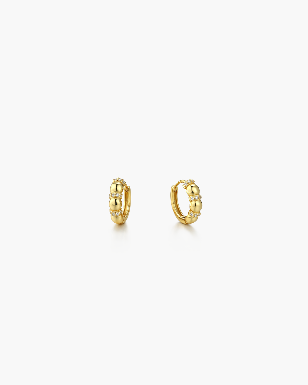 Orbit Huggies Hoop Earrings