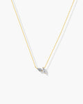 18K Gold Plated Mini CZ Pendant Necklace