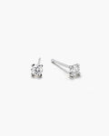 Round Moissanite Medium Stud Earrings