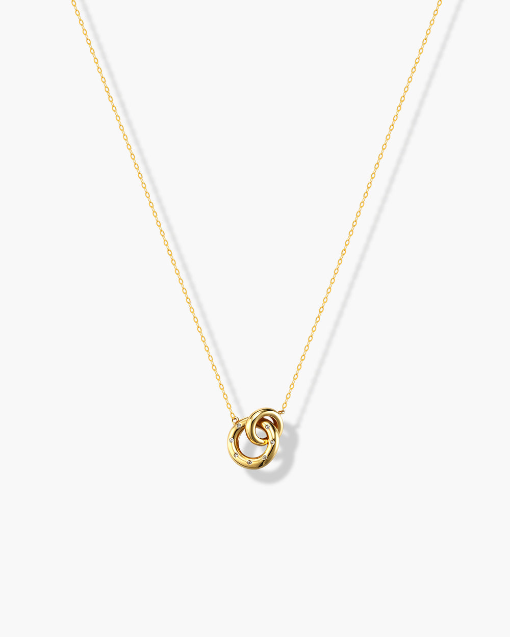 18K Gold Plated Statement CZ Pendant Necklace