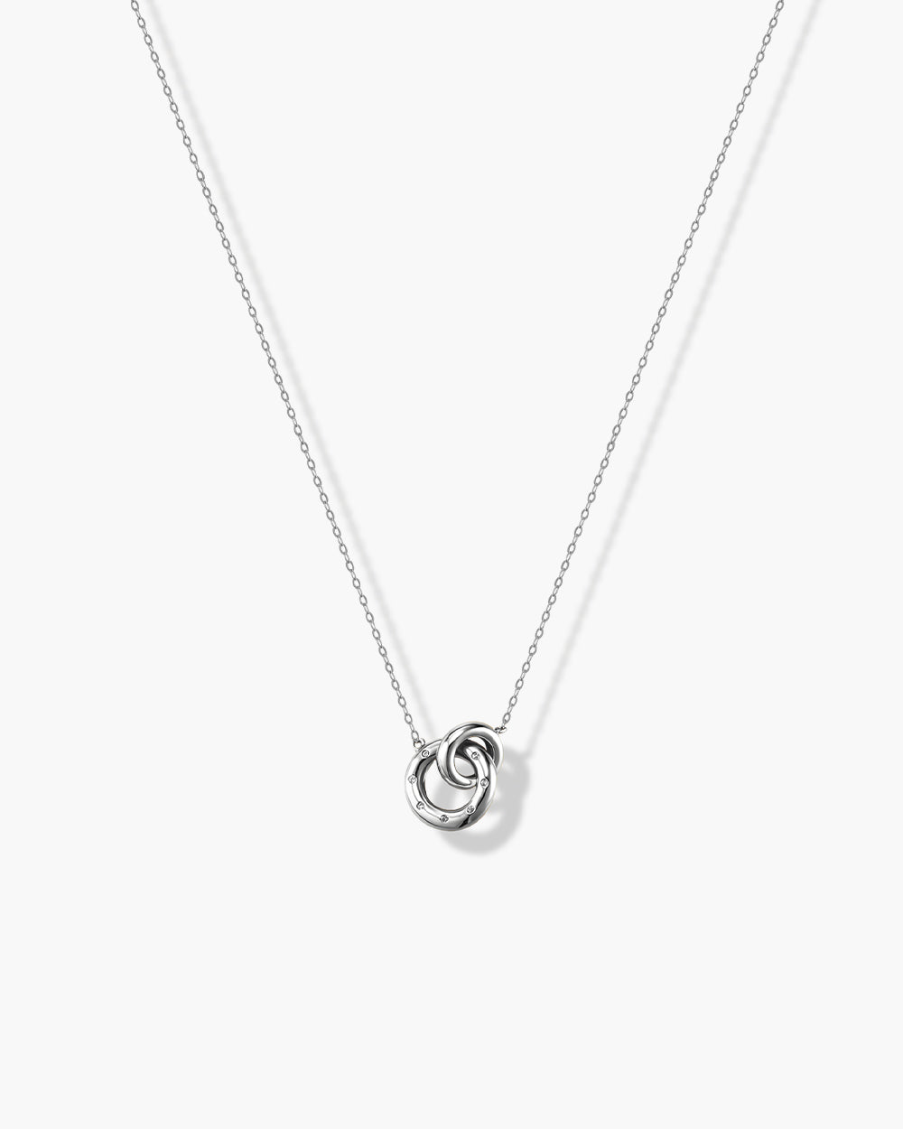 Rhodium Plated Statement CZ Pendant Necklace