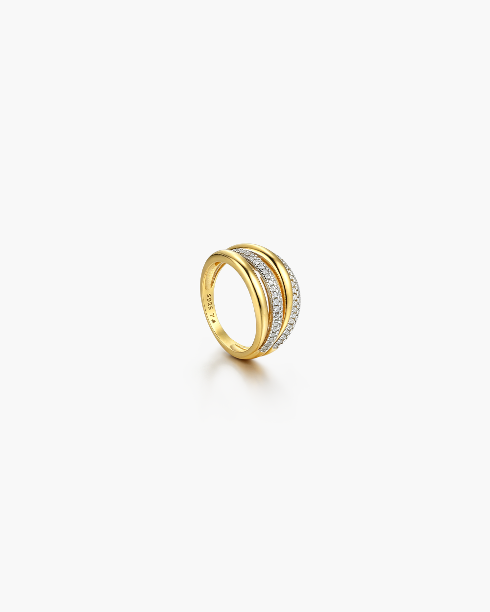 Intertwined CZ Ring
