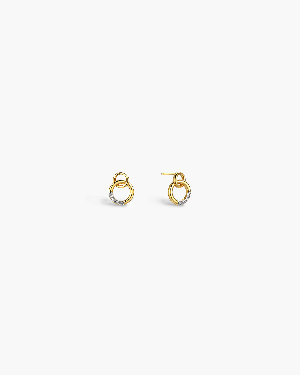 18K Gold Plated Dainty CZ Drop Earrings