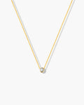 18K Gold Plated Small CZ Pendant Necklace