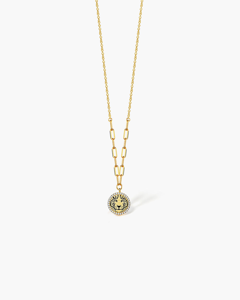 14K Gold Plated Classic CZ Pendant Necklace
