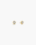 Square Solitaire CZ Stud Earrings