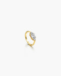 18K Gold Plated Lumina CZ Ring