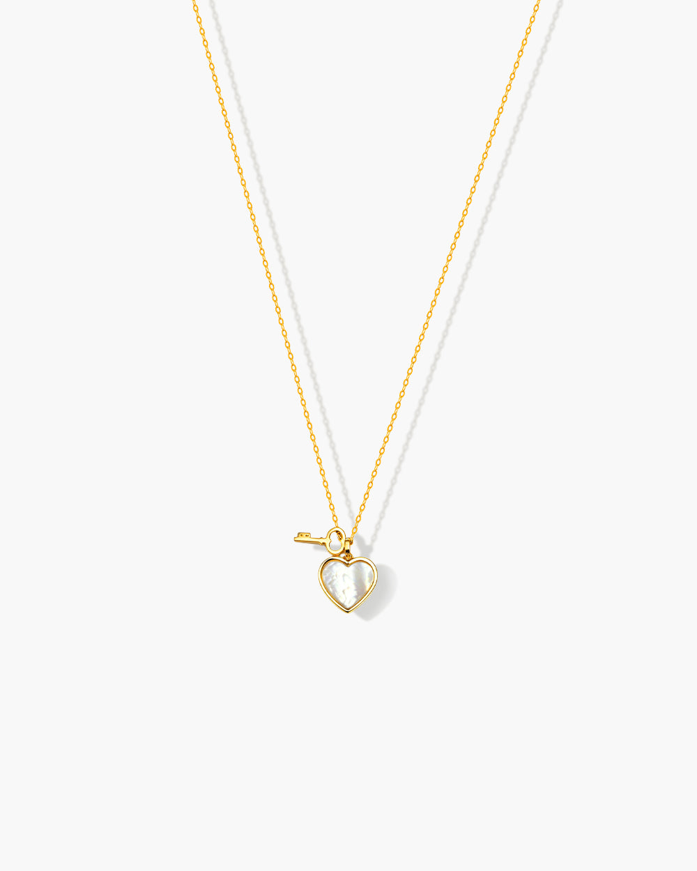 14K Gold Plated Shell Pendant Necklace