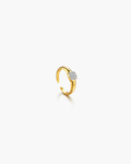 Cushion Cluster CZ Open Ring