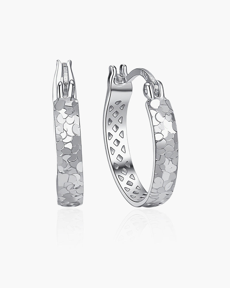 925 Sterling Silver Earrings for Women, Hoop Earrings, SA SILVERAGE