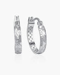 925 Sterling Silver Earrings for Women, Hoop Earrings, SA SILVERAGE