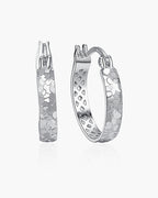 925 Sterling Silver Earrings for Women, Hoop Earrings, SA SILVERAGE