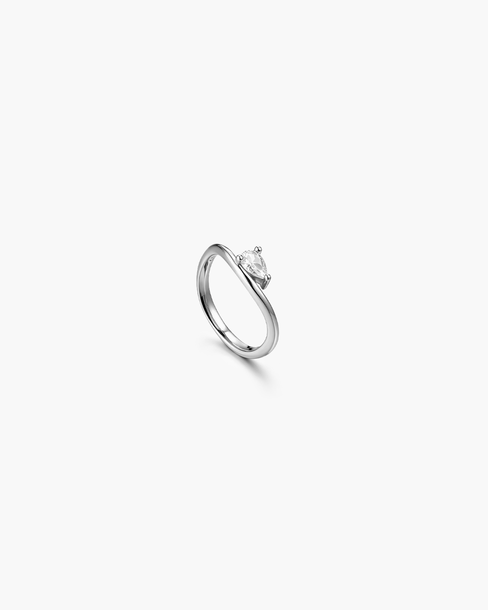 Round Solitaire CZ Ring