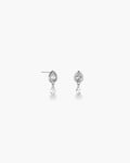 Slim CZ Drop Earrings