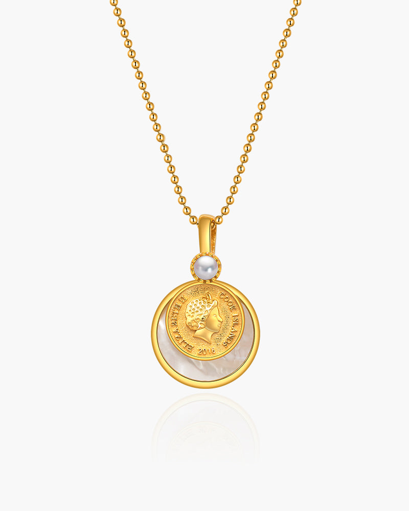 925 Sterling Silver with 18K Gold Plating Necklace for Women, Pendant Necklace, SA SILVERAGE