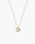 14K Gold Plated Pearl Pendant Necklace