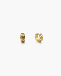 Oval CZ Hoop Earrings