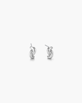 Interlock Link Hoop Earrings