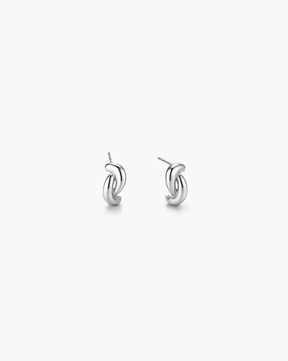 Interlock Link Hoop Earrings
