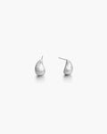 Rhodium Plated Drop Earrings