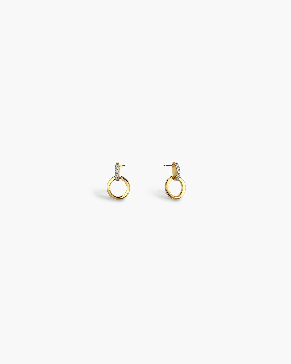 18K Gold Plated Classic CZ Drop Earrings