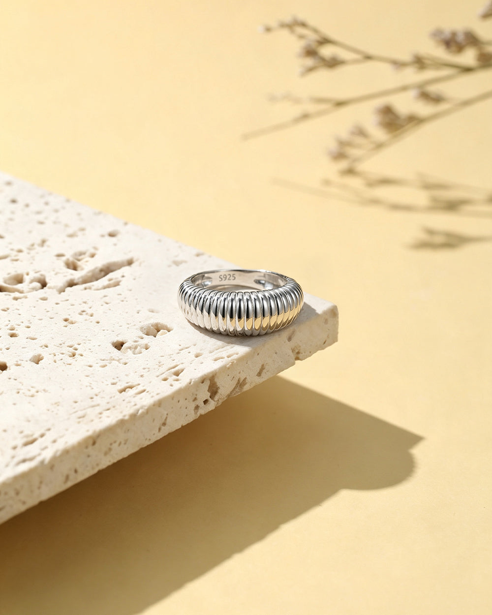 Ribbed Dome Ring