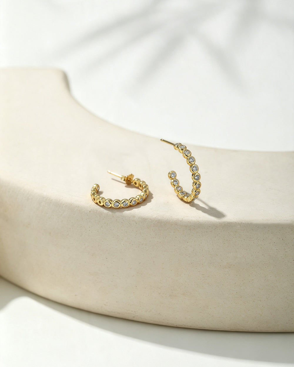 18K Gold Plated Slim Drop Earrings
