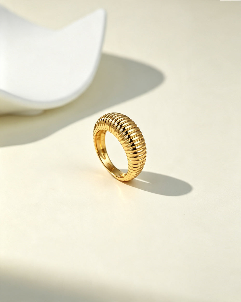 Ribbed Dome Ring