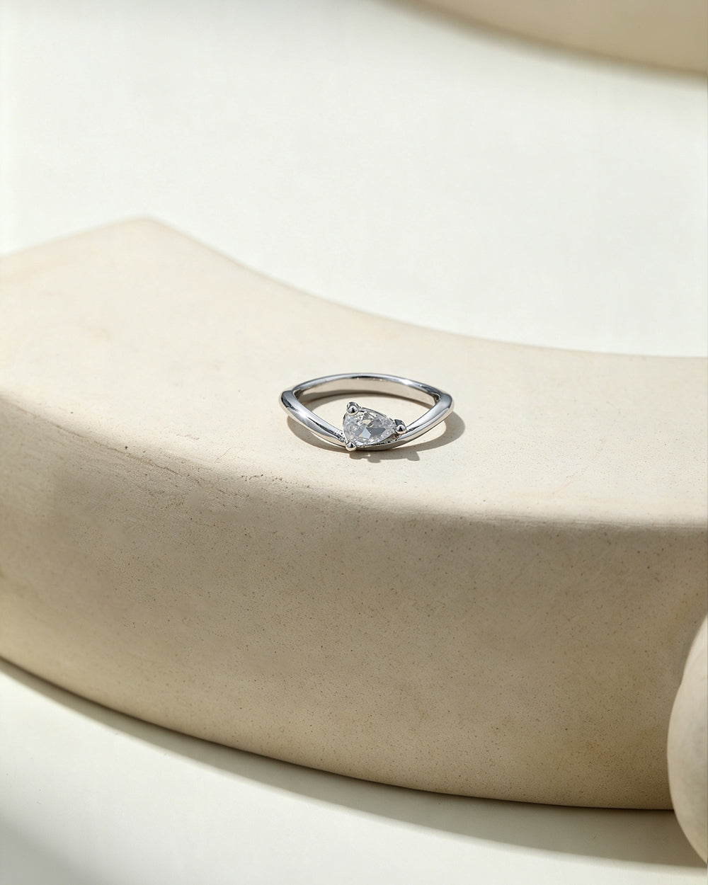 Round Solitaire CZ Ring