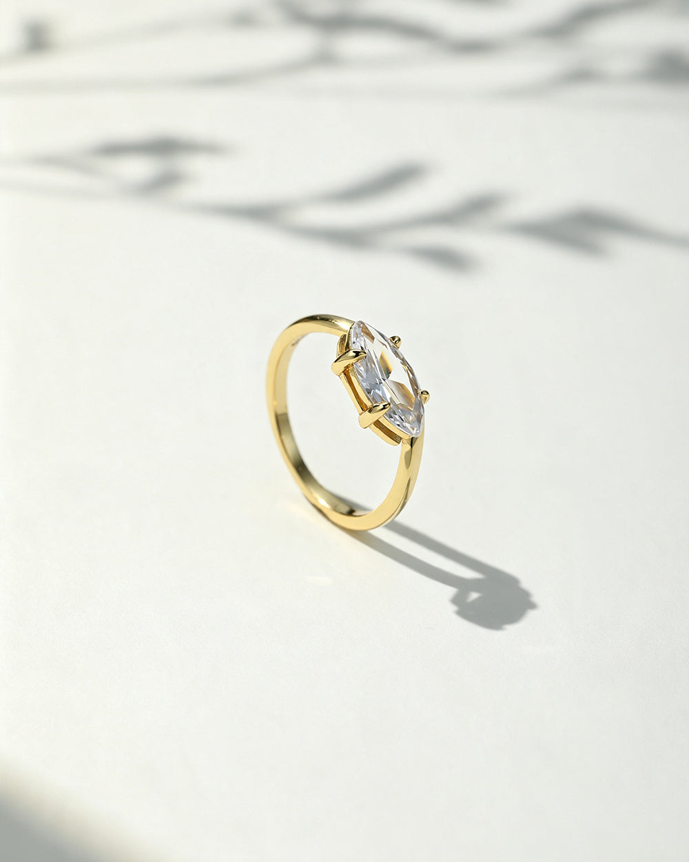 18K Gold Plated Lumina CZ Ring