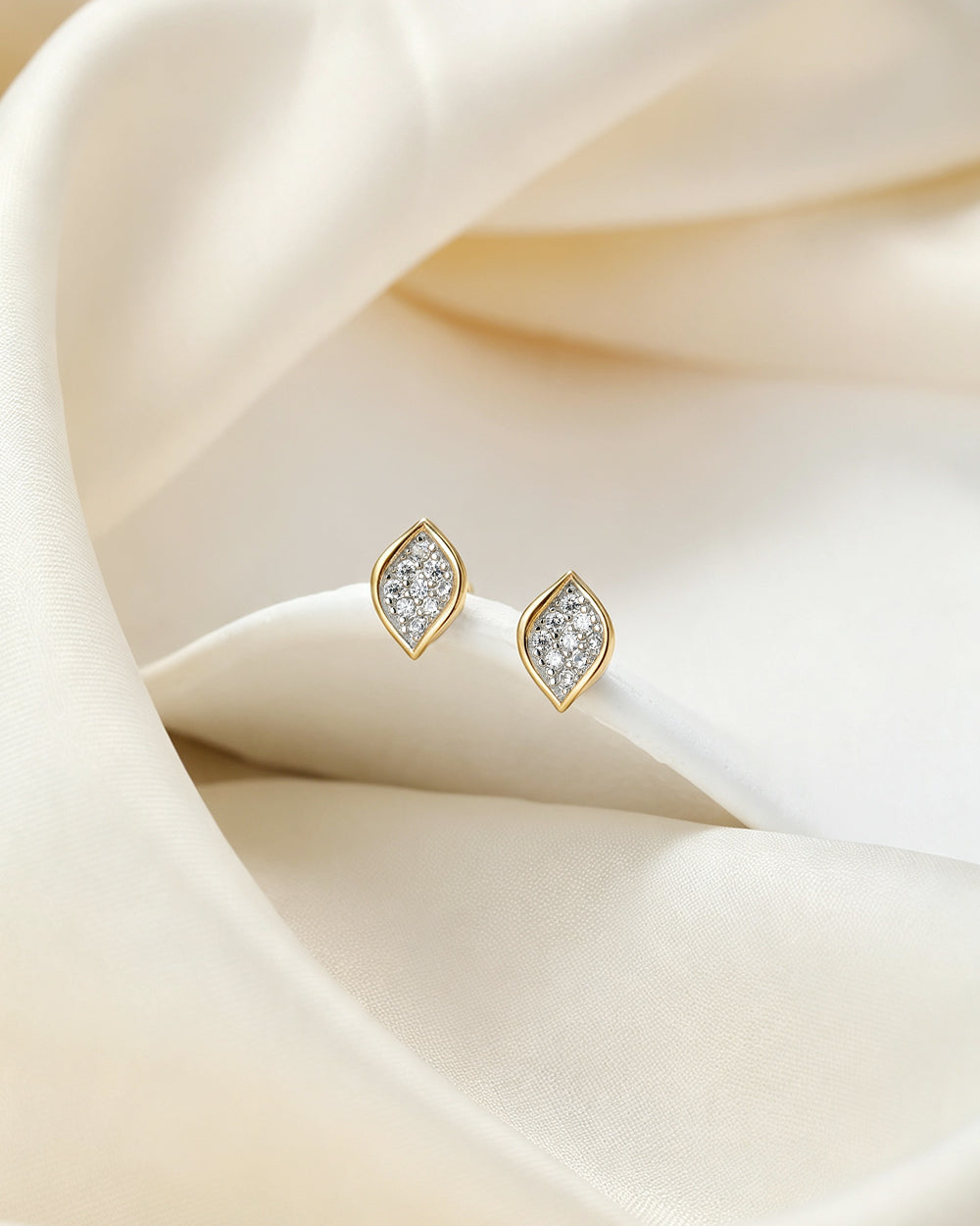 Teardrop CZ Drop Earrings