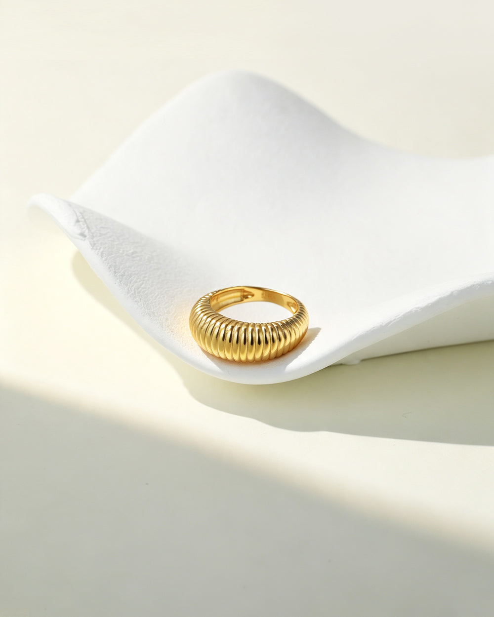 Ribbed Dome Ring