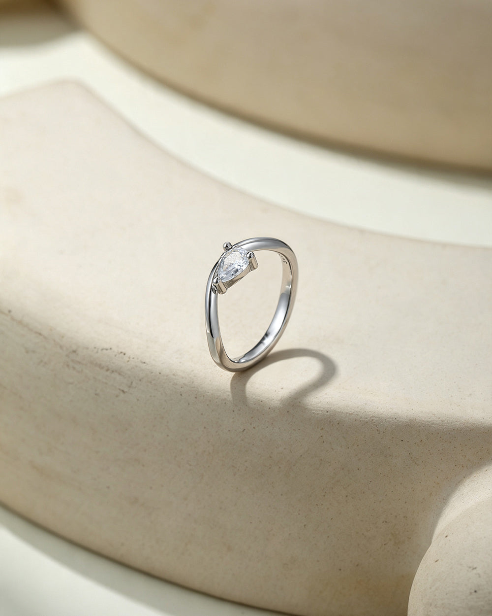 Round Solitaire CZ Ring