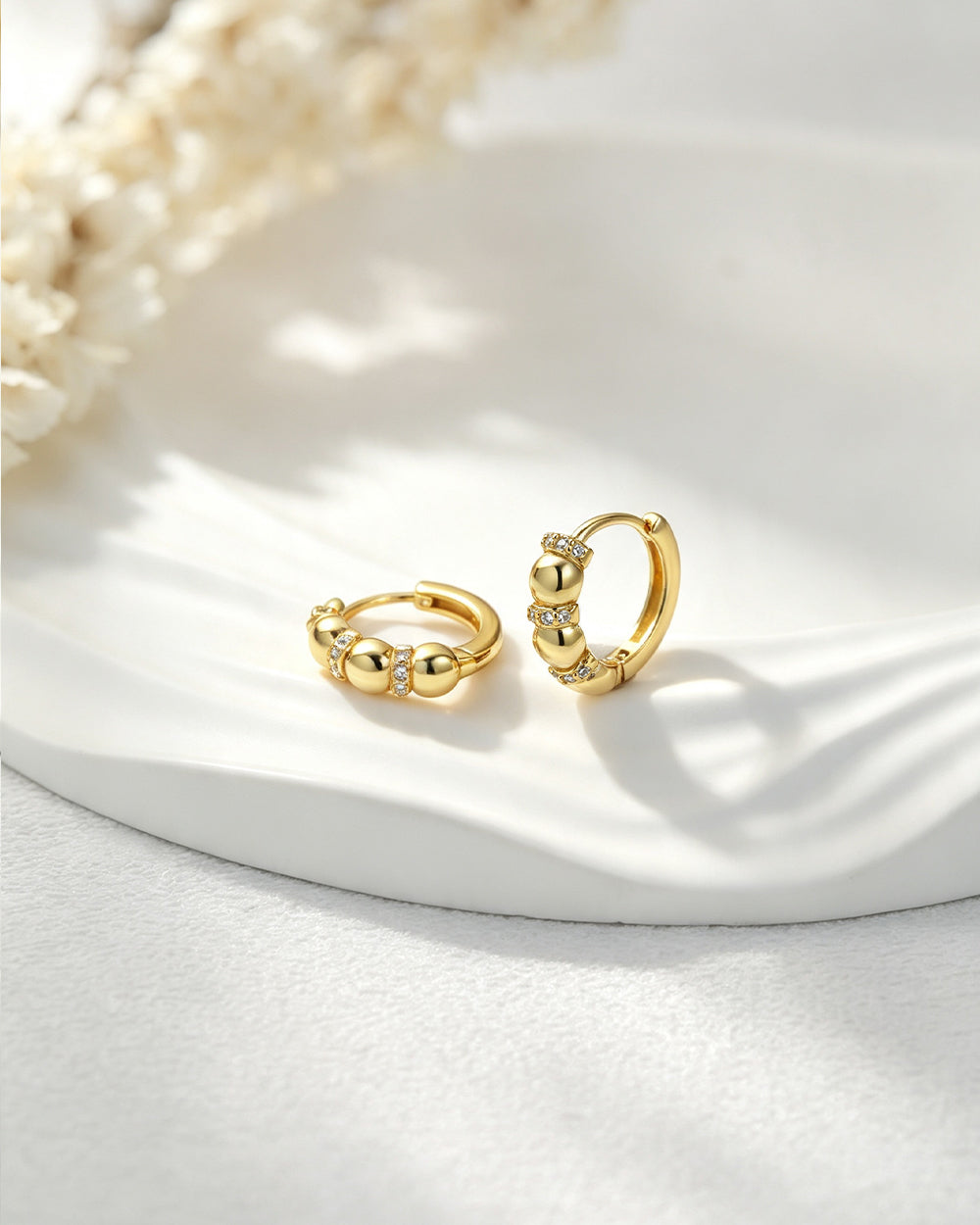 Orbit Huggies Hoop Earrings