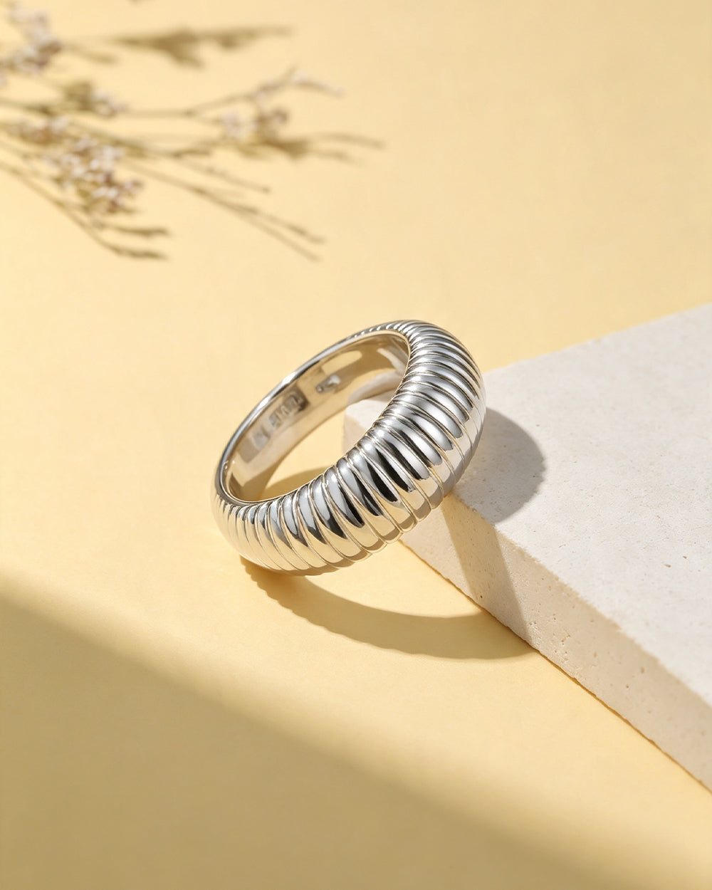 Ribbed Dome Ring