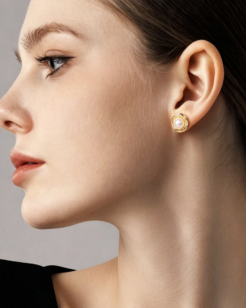 Large Freshwater Pearl Stud Earrings