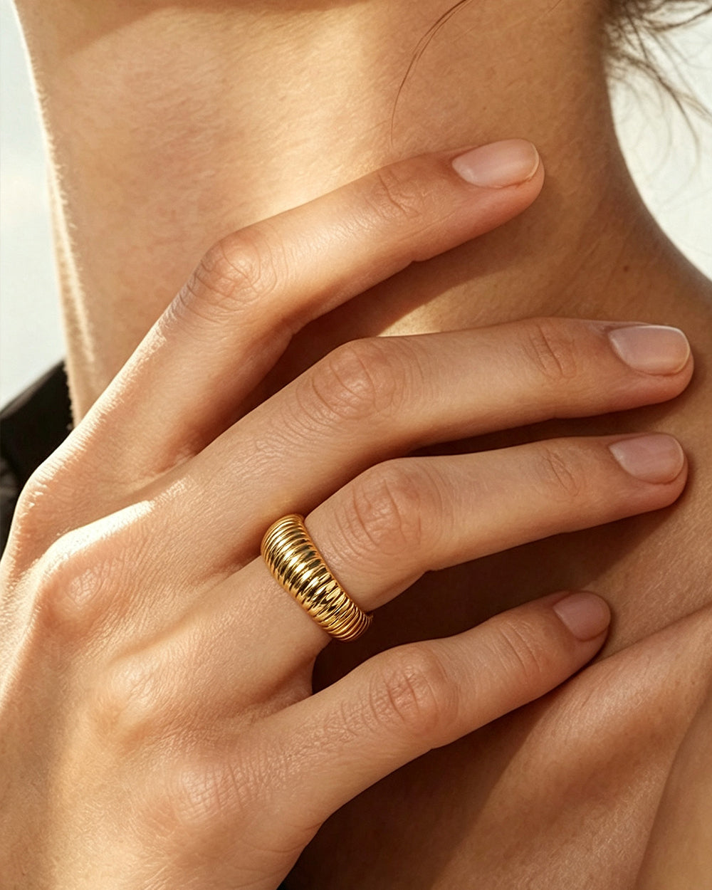 Ribbed Dome Ring