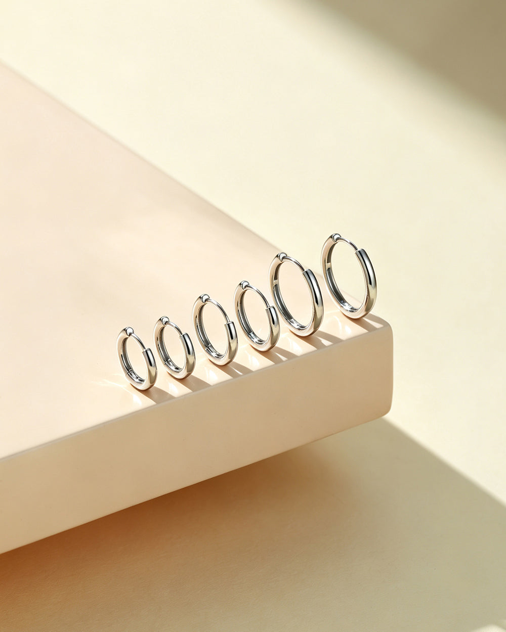 Slim Large Hoop Earrings