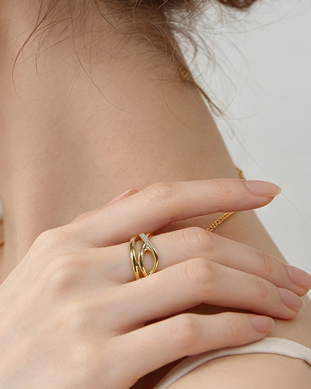 Round Cluster CZ Ring
