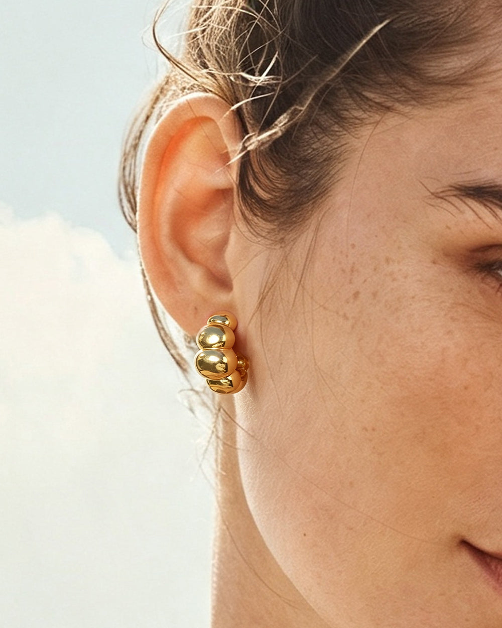 Puffy Charlotte Stud Earrings
