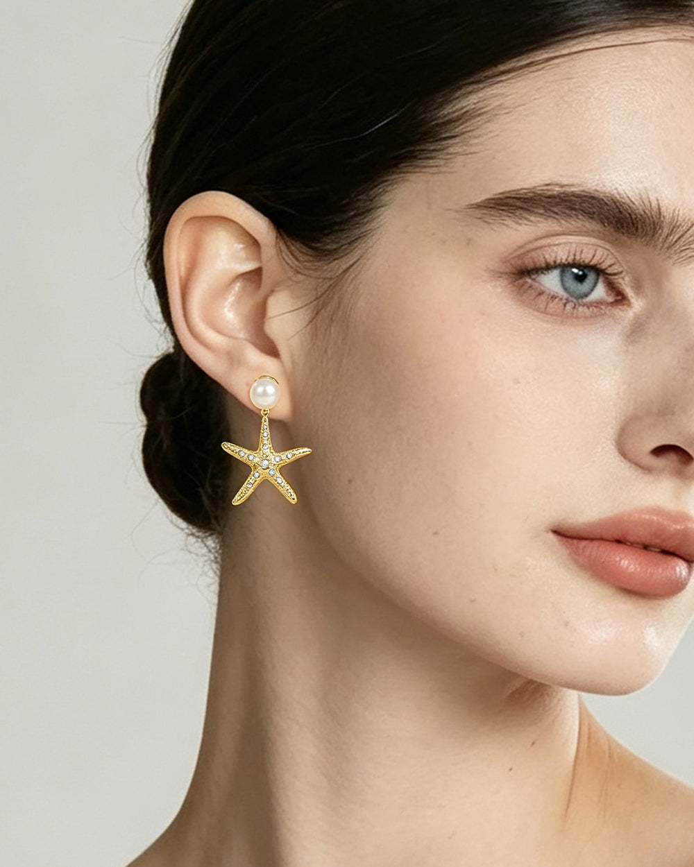Pearl & CZ Statement Drop Earrings