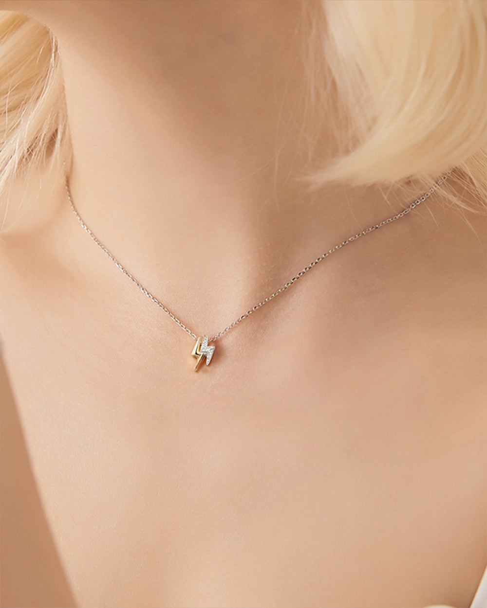 Lightning Bolt Pendant Necklace