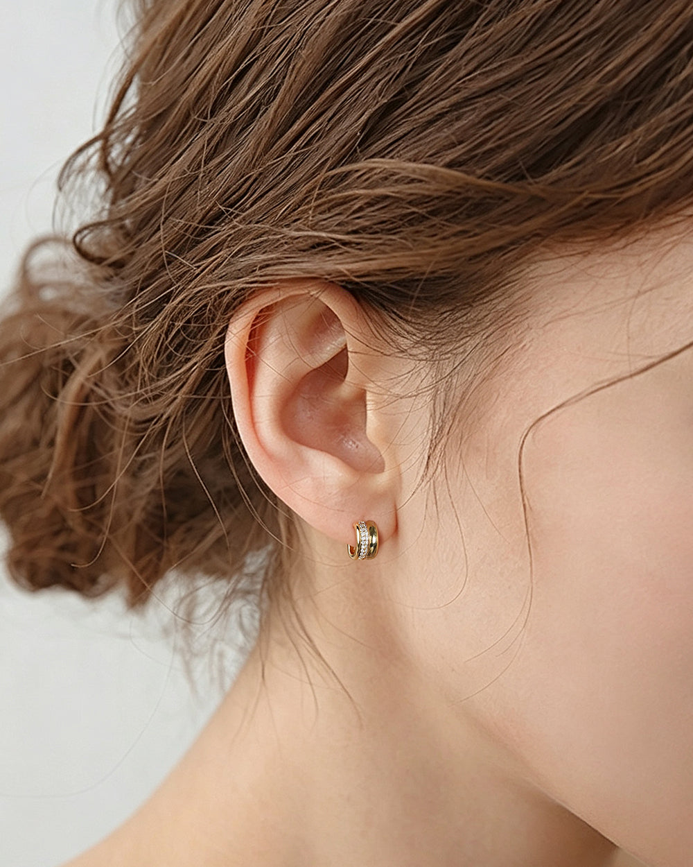 Oval CZ Drop Earrings