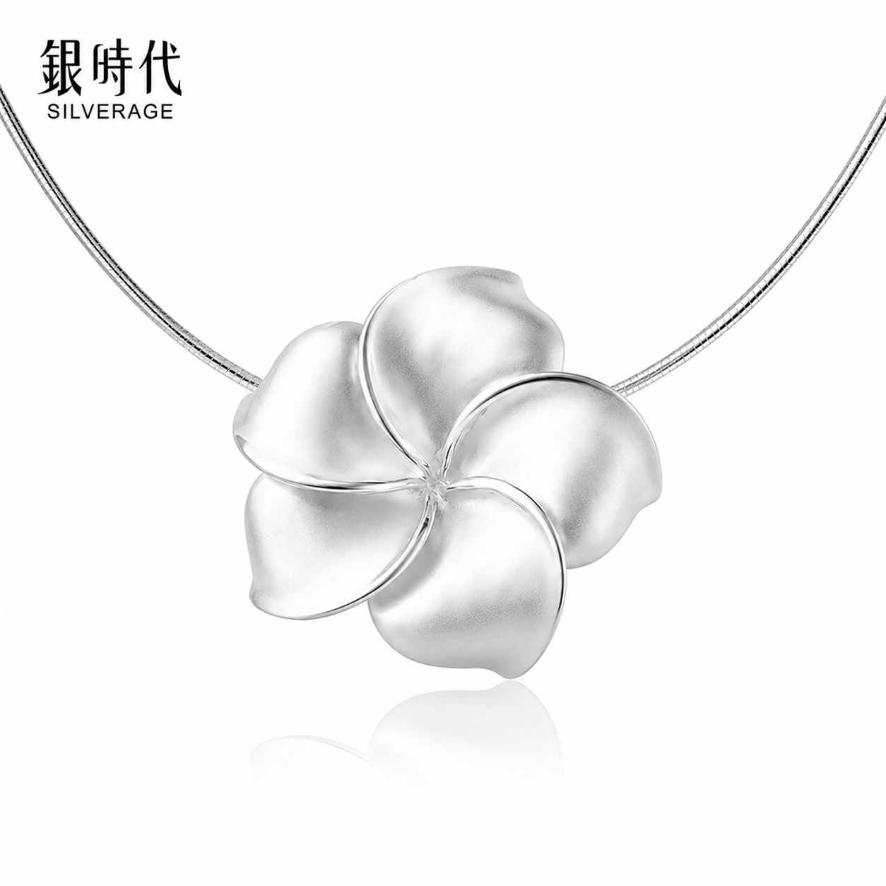 Plumeria Flower Necklaces 925 Sterling Silver