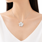 Plumeria Flower Necklaces 925 Sterling Silver